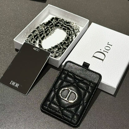 Dior Beauty Mirror Card Holder with Chain