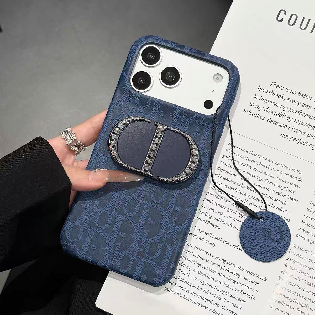 Luxury Soft Dior Mirror Phone Case – iPhone 14–17