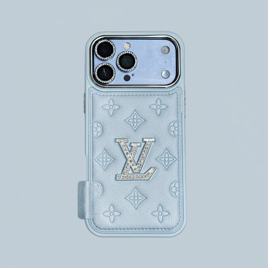 Luxury 1V Leather Look iPhone Case