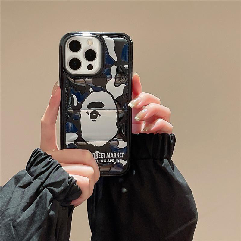 Bape Black & White Puffer iPhone case