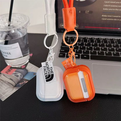 TNF semi clear AirPod Case With Keyring