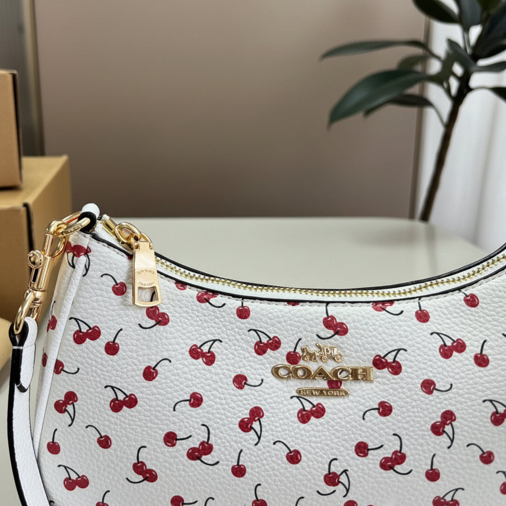 Cherry Print Shoulder Bag