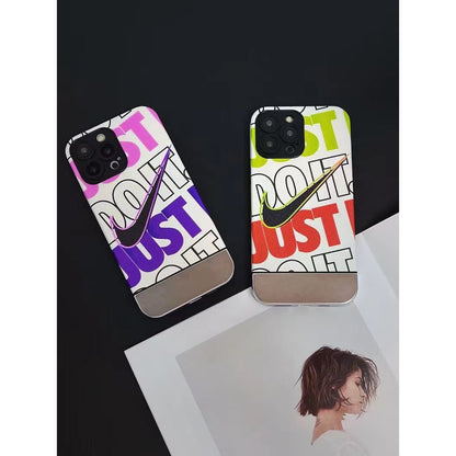 Pink or Green Just Do It iPhone case