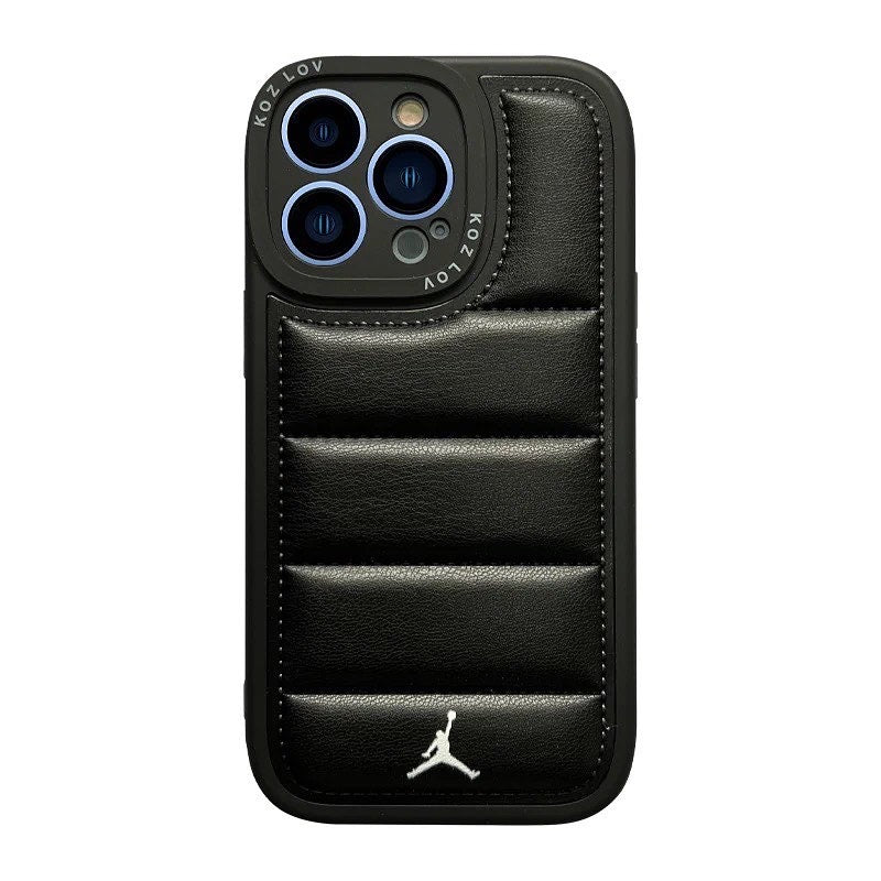 AJ Puffy Leather iPhone case