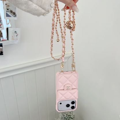 Luxury Quilted iPhone Case With Chain