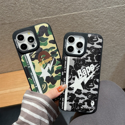 Camouflage Ape Star iPhone Case