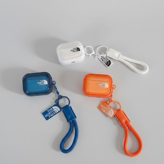 TNF semi clear AirPod Case With Keyring