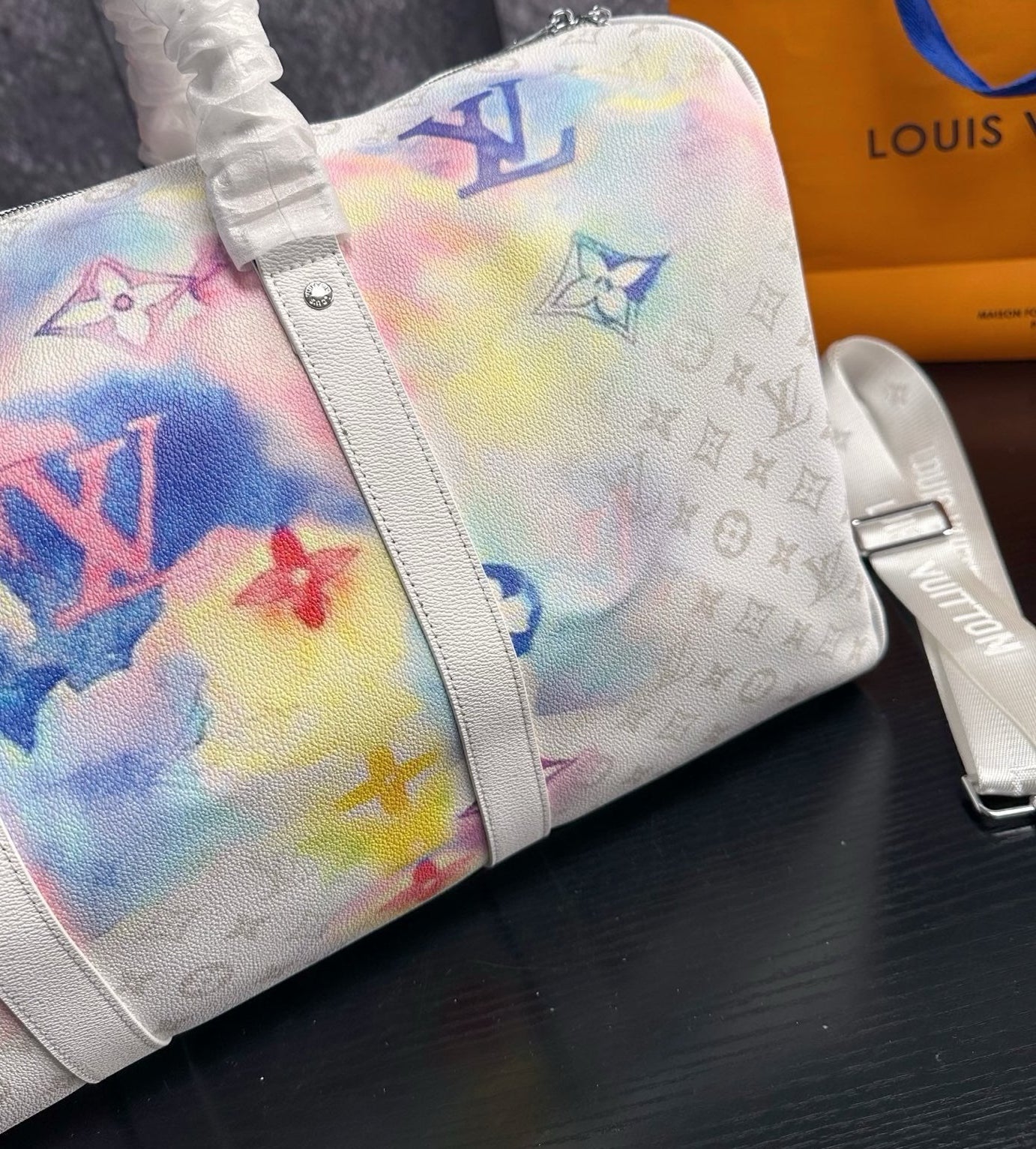 Monogram Watercolor Travel Bag 50