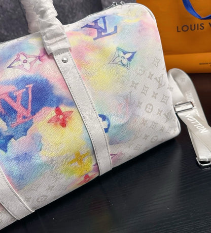 Monogram Watercolor Travel Bag 50