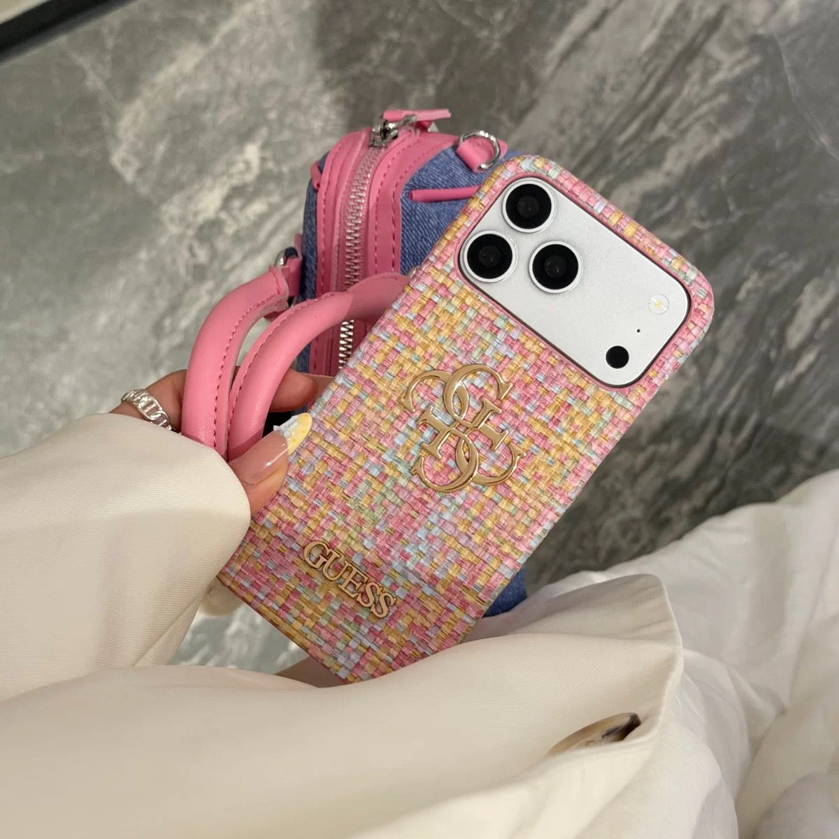 Monogram Tweed iPhone Case