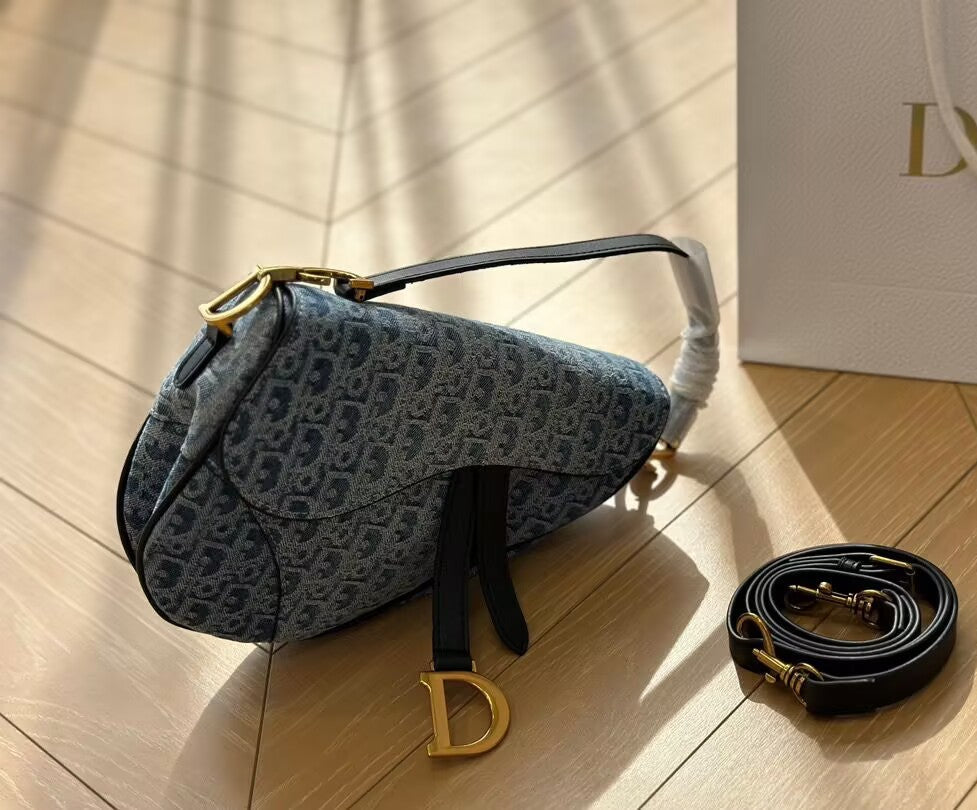 Denim Luxury Saddle Bag