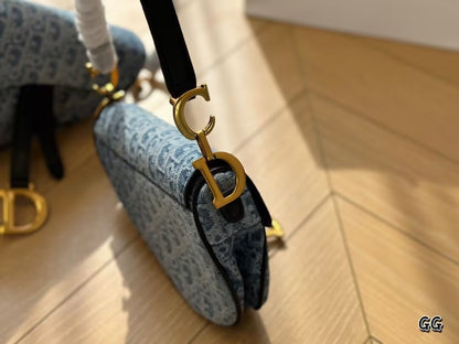 Denim Luxury Saddle Bag