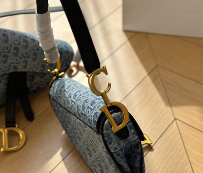 Denim Luxury Saddle Bag