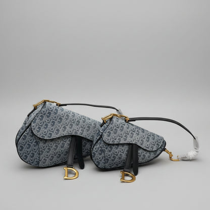 Denim Luxury Saddle Bag