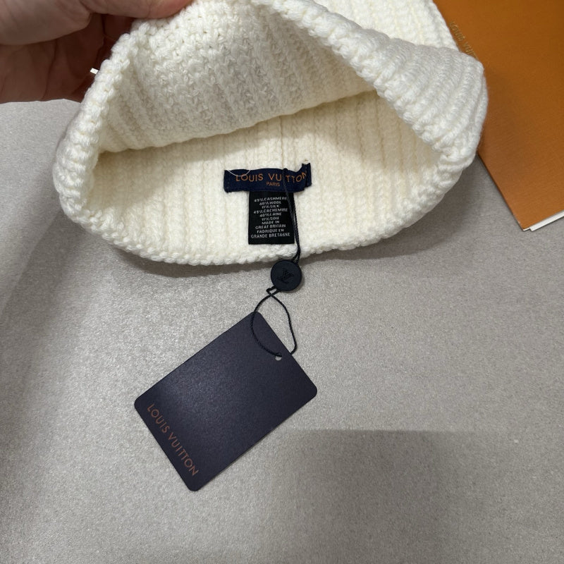 Luxe Logo Wool Beanie Hat
