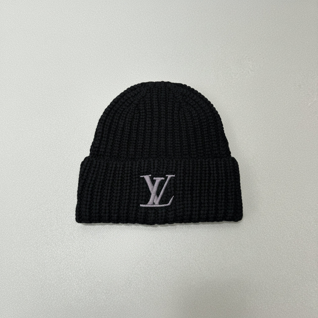 Luxe Logo Wool Beanie Hat
