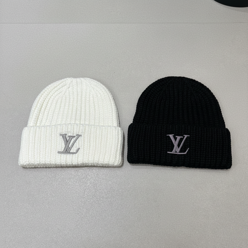 Luxe Logo Wool Beanie Hat