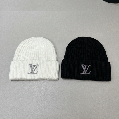 Luxe Logo Wool Beanie Hat