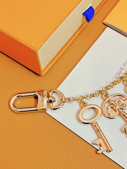 Gold Tone Bag Charm