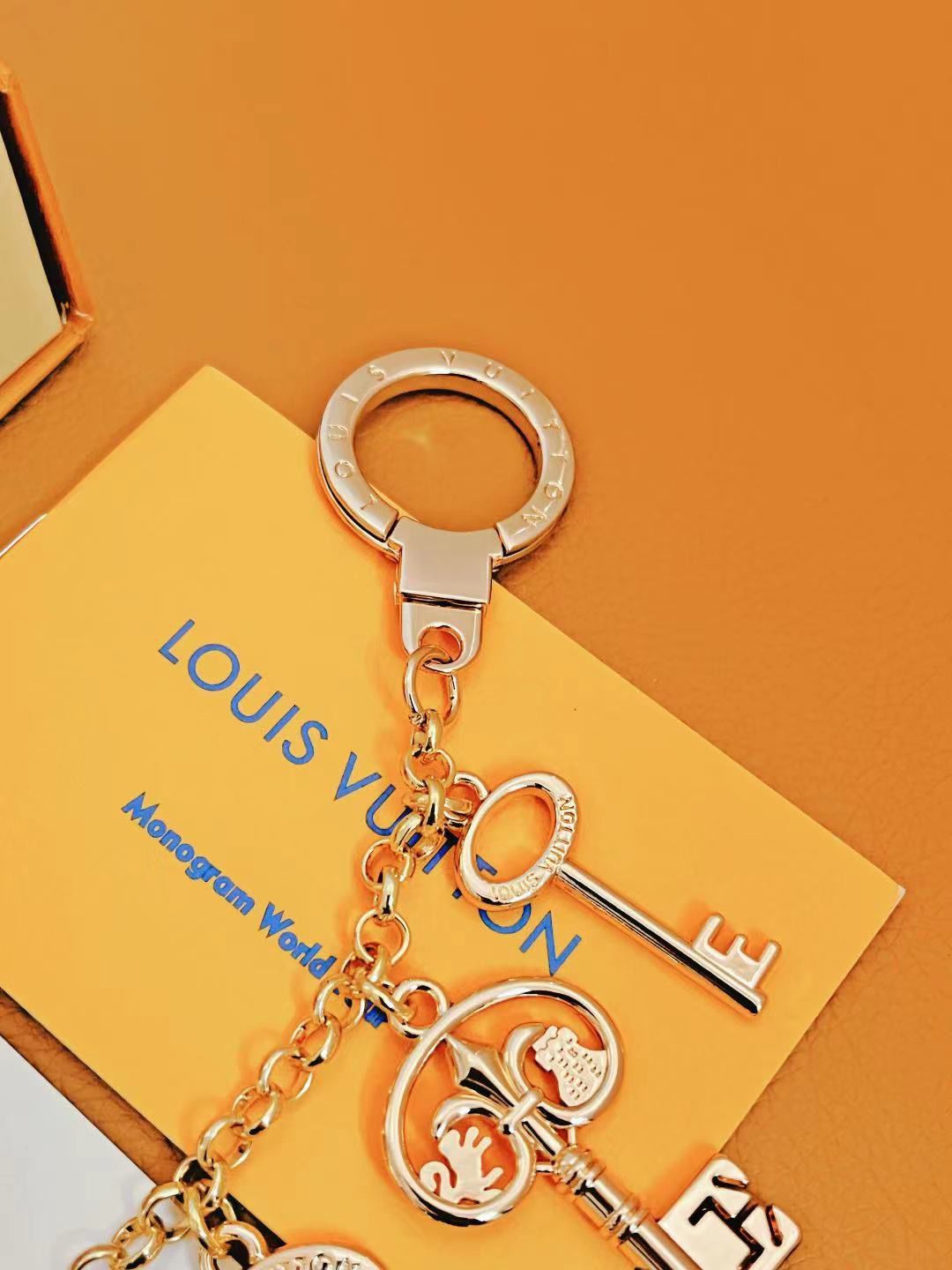 Gold Tone Bag Charm