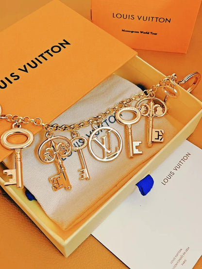 Gold Tone Bag Charm