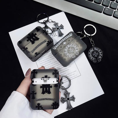 Chrome Design AirPod Case with Charm