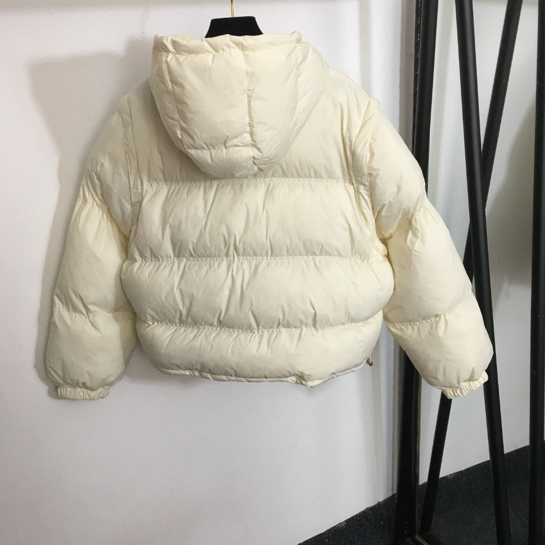 2-in-1 Luxe Triomphe Puffer Jacket | Zip-Off Sleeves