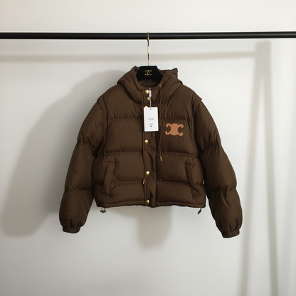 2-in-1 Luxe Triomphe Puffer Jacket | Zip-Off Sleeves