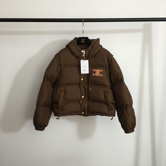 2-in-1 Luxe Triomphe Puffer Jacket | Zip-Off Sleeves