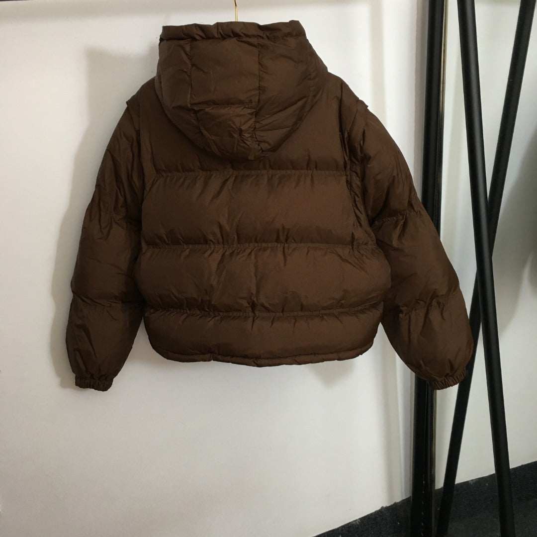 2-in-1 Luxe Triomphe Puffer Jacket | Zip-Off Sleeves