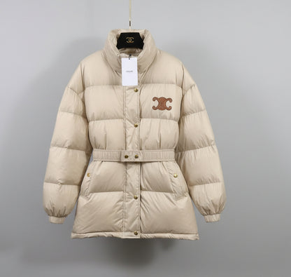 Luxe Triomphe Longline Puffer Jacket