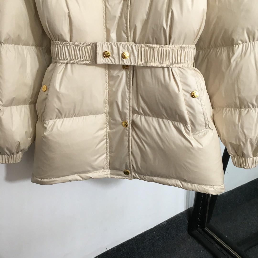 Luxe Triomphe Longline Puffer Jacket