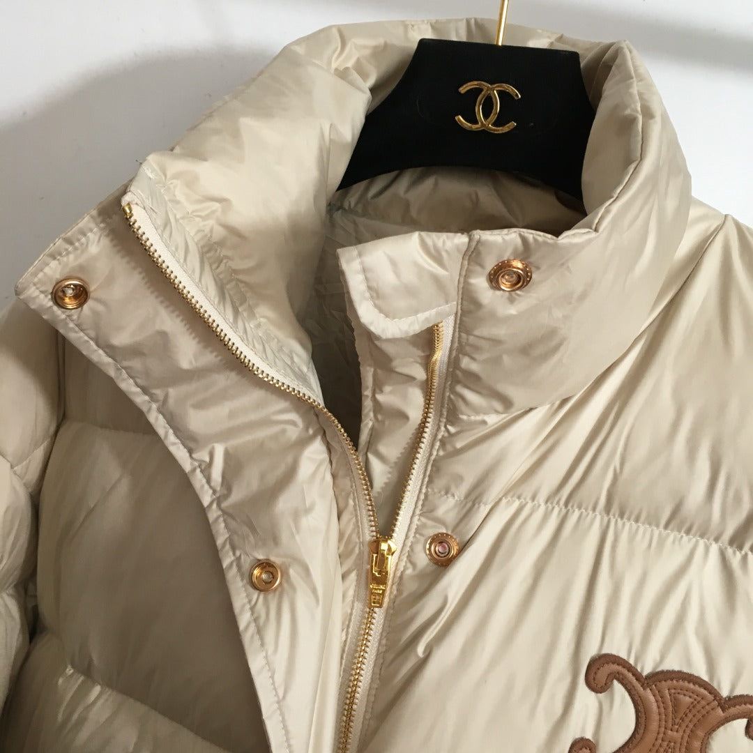 Luxe Triomphe Longline Puffer Jacket