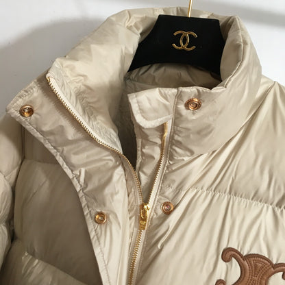 Luxe Triomphe Longline Puffer Jacket