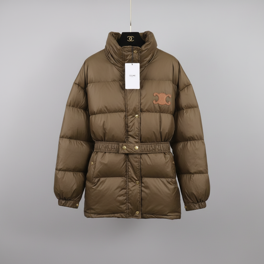 Luxe Triomphe Longline Puffer Jacket