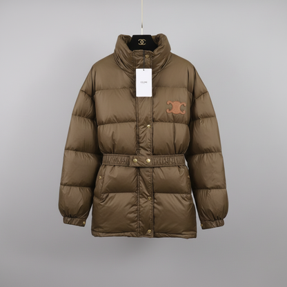 Luxe Triomphe Longline Puffer Jacket