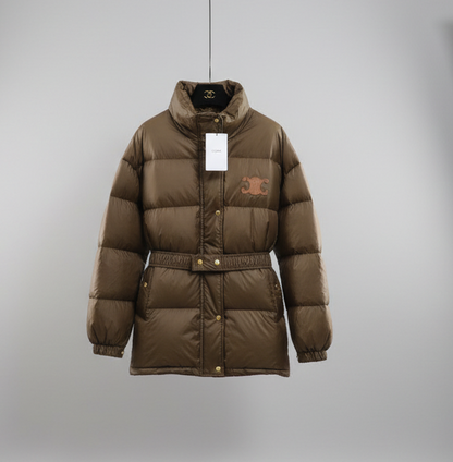 Luxe Triomphe Longline Puffer Jacket