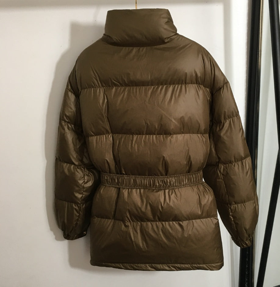 Luxe Triomphe Longline Puffer Jacket