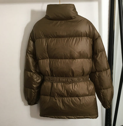 Luxe Triomphe Longline Puffer Jacket