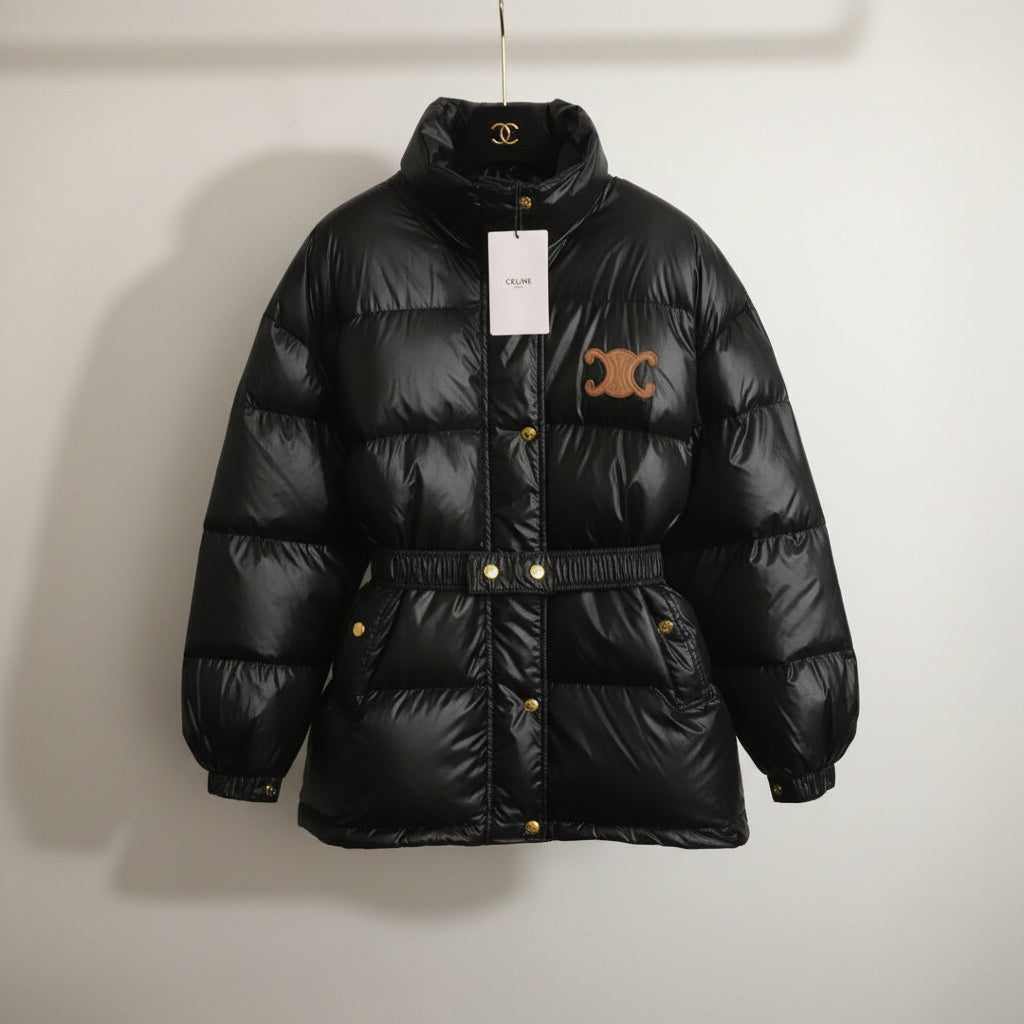 Luxe Triomphe Longline Puffer Jacket