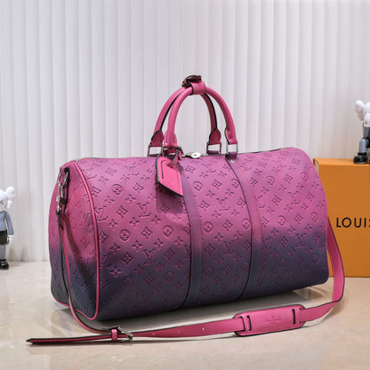 Keepall 50 Travel Bag Blue Pink