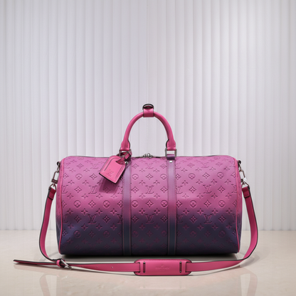 Keepall 50 Travel Bag Blue Pink