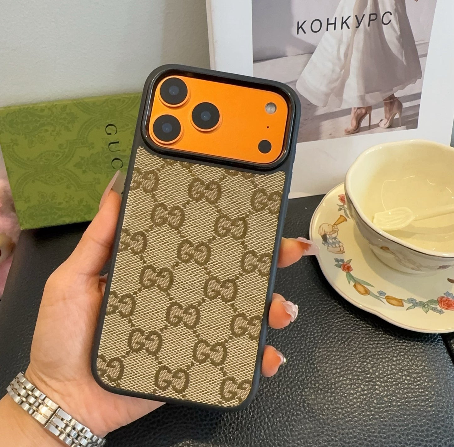 GG Luxury Designer MagSafe iPhone Case