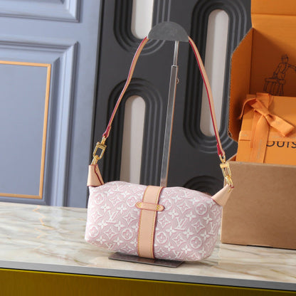 Denim Pochette Mia -Pink