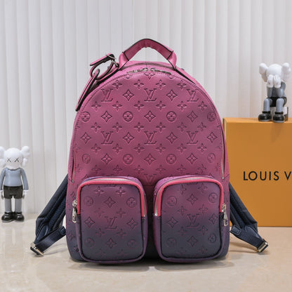 LV Virgil Backpack- Blue Pink