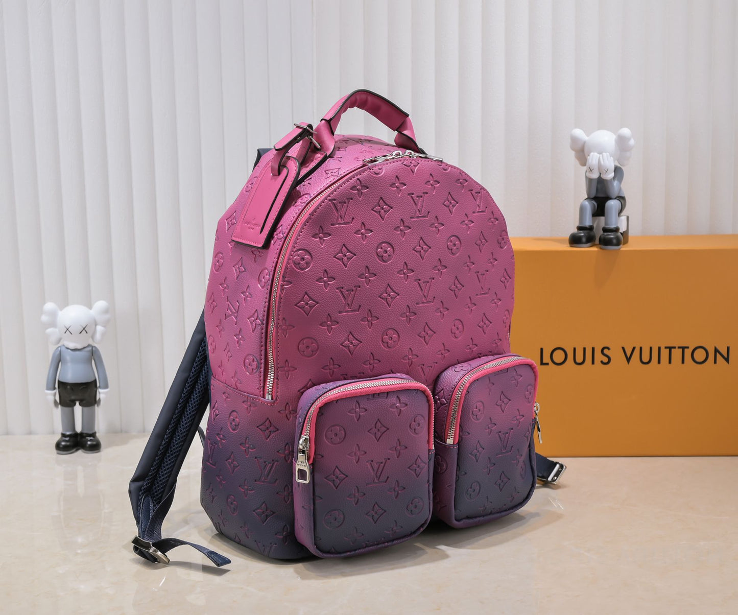 LV Virgil Backpack- Blue Pink
