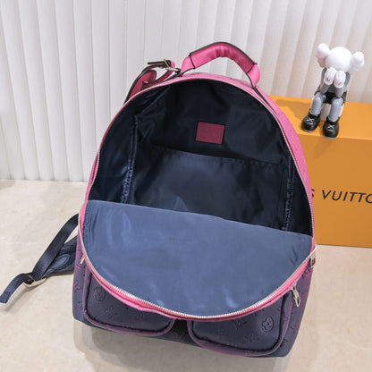 LV Virgil Backpack- Blue Pink