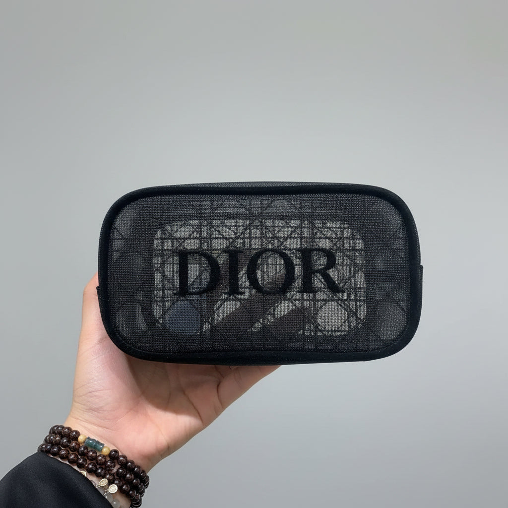 Christian Dior Beauty Mesh Cosmetic Bag
