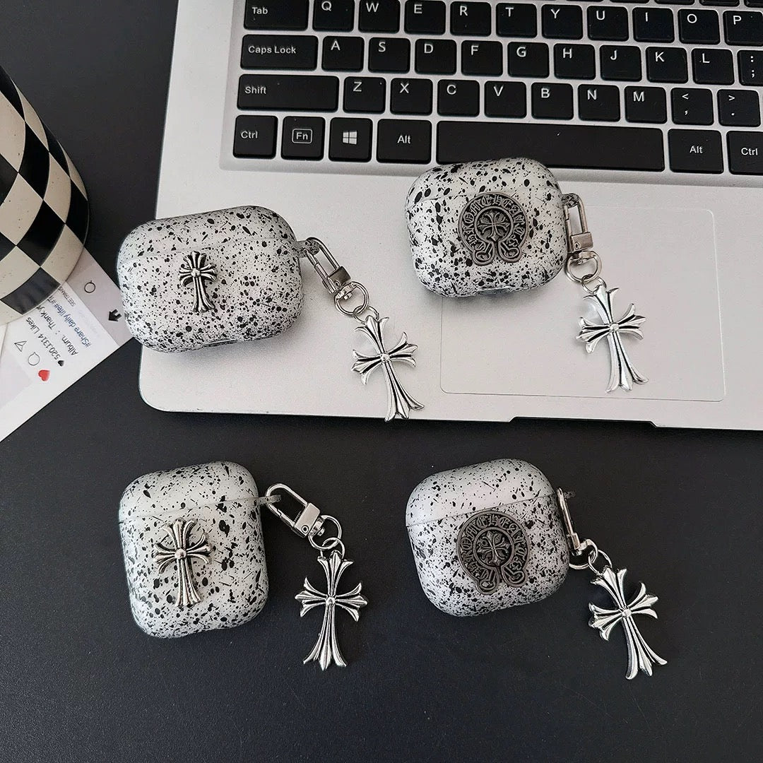 CR Heart Speckled AirPod Case