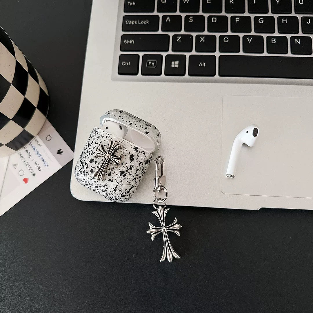 CR Heart Speckled AirPod Case